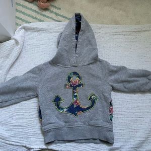 Mini Boden Anchor Sweatshirt 2T
